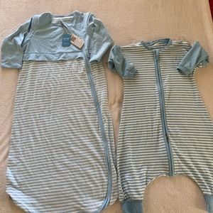 LETTAS Pajamas Set Of 2 Lettas Sleeping Sacks Blue Stripe S M Poshmark